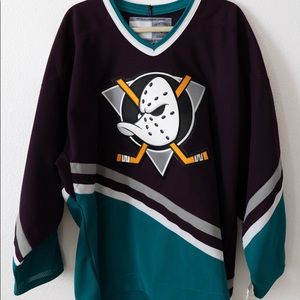 Official licensed Anaheim mighty ducks jersey L